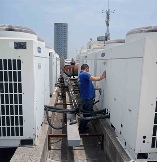 九原中央空调制热和不制冷系统维修方法